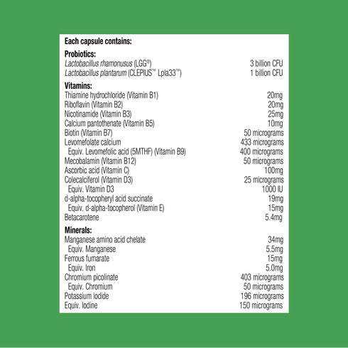 UltraFlora Probiotic + Multivitamin 30 Capsules-Metagenics-Matakana Pharmacy