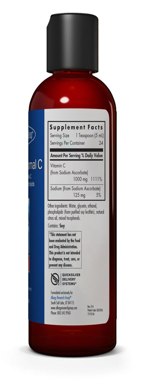 Image of Micro Liposomal Vitamin C (1000mg) 120ml supplement facts