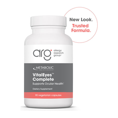 Metabolic Maintenance VitalEyes Complete, front of the bottle