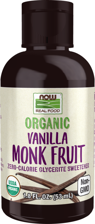 Image of NOW organic monk fruit liquid