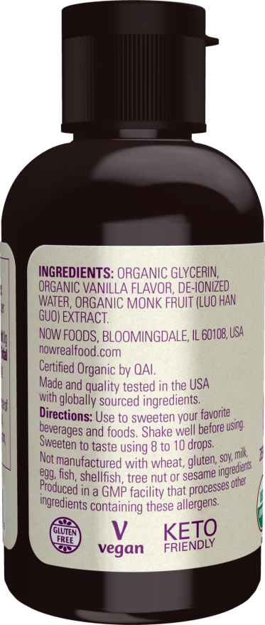Image of Now monk fruit ingredients