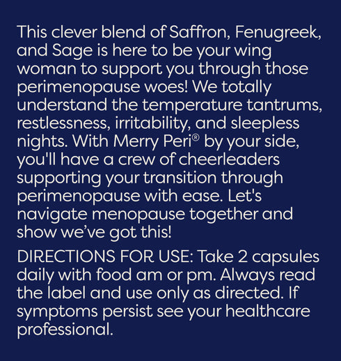 Merry Peri 120 Capsules-MenoMe-Matakana Pharmacy