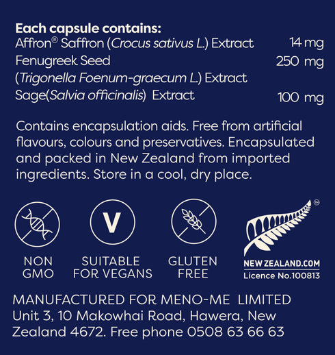 Merry Peri 60 Capsules-MenoMe-Matakana Pharmacy