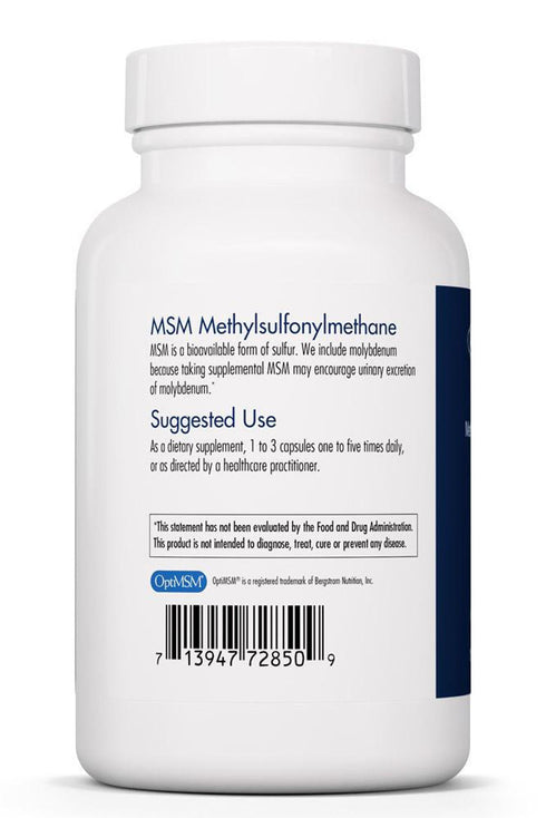 Image of MSM 500mg 150caps suggested use