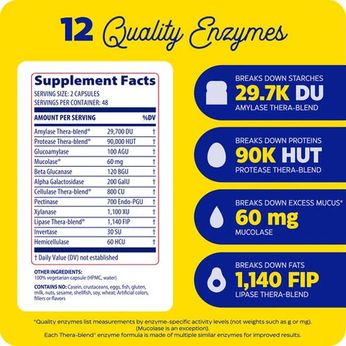 Image of MucoStop 48vcaps supplement facts