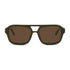 Wollumbin Mullumbimby unisex sunglasses, forest frame with brown polarised lens, front