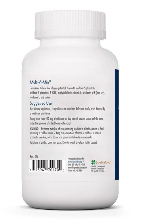 Image of Multi-Vi-Min 150caps suggested use