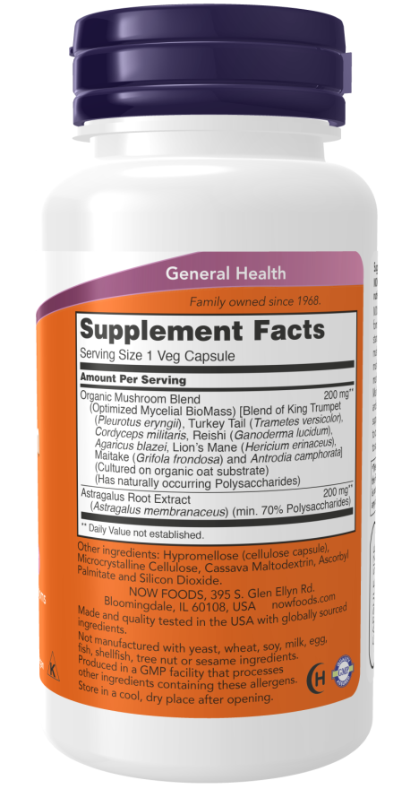 Image of Mushroom Immune Renew supplement facts