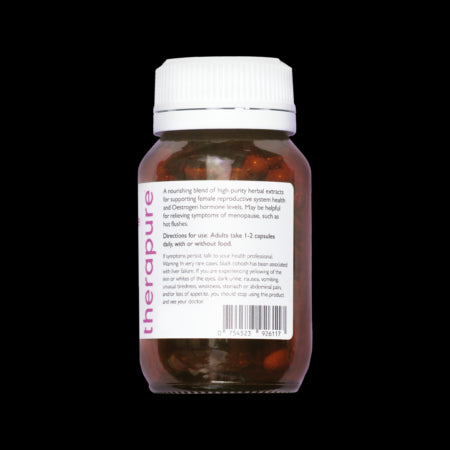 Image of my menopause 60 caps side of bottle