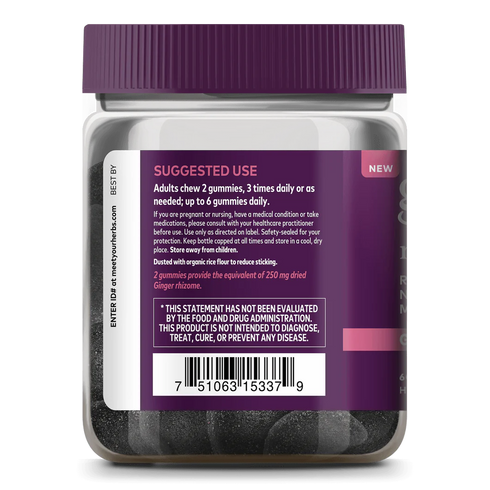 Image of Nausea Gummies 60s suggested use