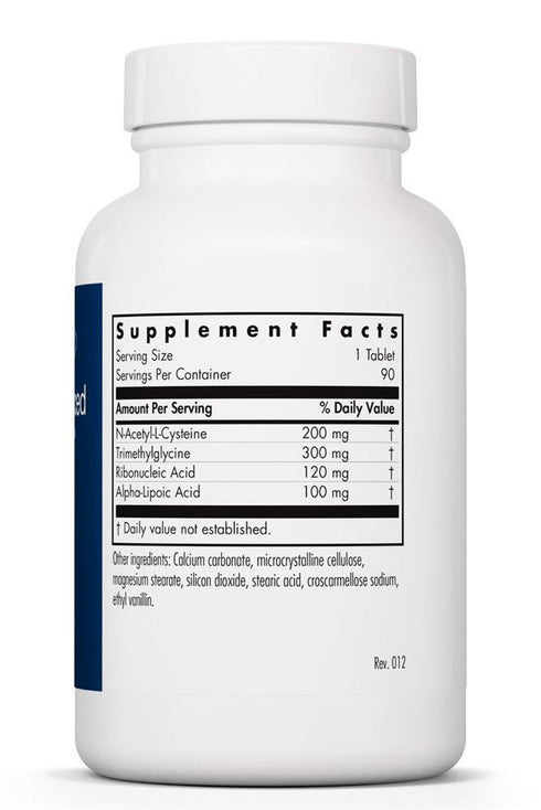 Image of NAC Enhanced Antioxidant Formula 90tabs supplement facts