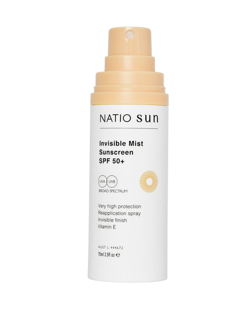 Natio Invisible Mist Sunscreen SPF50+ 30ml