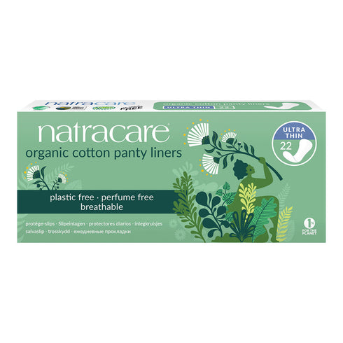 image of Natracare Ultra thin Cotton Panty Liner 22pk
