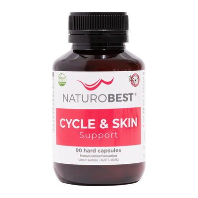 NaturoBest Cycle & Skin Support, 90 capsules, front of pack