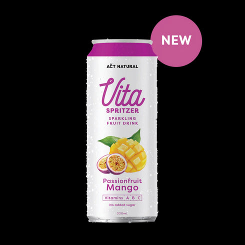 Vita Spritzer Passionfruit Mango Carton 12x330ml-Matakana Pharmacy
