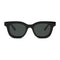 Wollumbin Nimbin sunglasses, black frame with green polarised lens, front