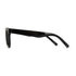 Wollumbin Nimbin black frame, side view showing the arm and stainless steel hinge