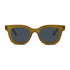 Wollumbin Nimbin sunglasses, olive frame with smoke polarised lens, front