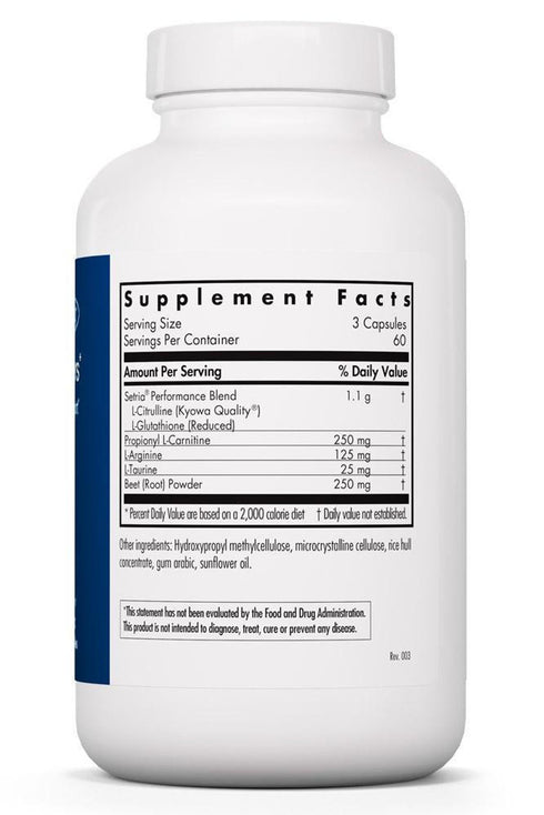 Image of NO Inducers 180caps supplement facts