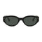 Wollumbin Noosa women's sunglasses, black frame with green polarised lens, front