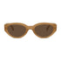 Wollumbin Noosa women's sunglasses, lemon frame with brown polarised lens, front