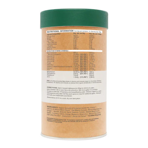 Image of Raw Protein Daily Nourish - Chocolate nutritional information