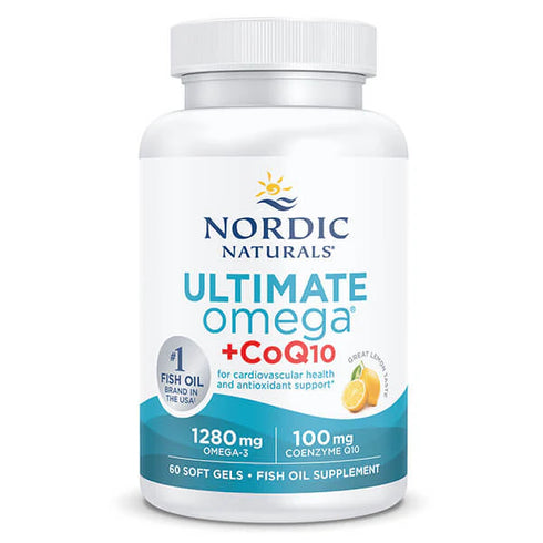 Ultimate Omega + CoQ10 - Unflavoured 60 Soft Gel Caps-Nordic Naturals-Matakana Pharmacy