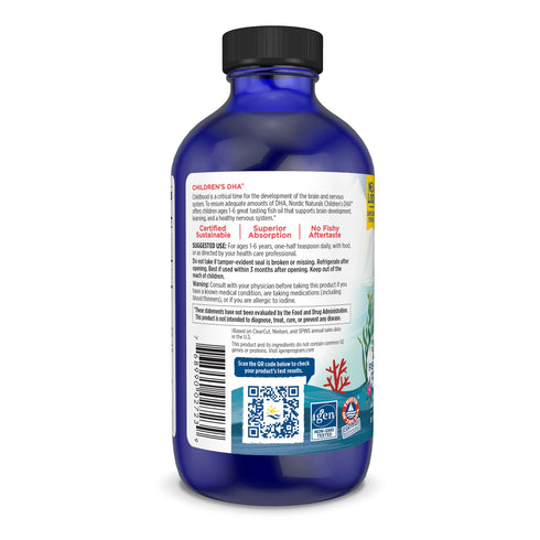 Children's DHA Liquid Strawberry 237ml-Nordic Naturals-Matakana Pharmacy