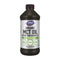 NOW Foods Organic MCT Oil 473ml, front of the amber bottle