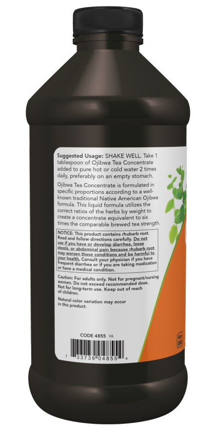 Image of Ojibwa Tea Liquid 473ml suggested usage