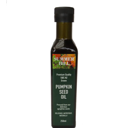 Pumpkin Seed Oil 250ml | 100% NZ Grown-Summer Hill Seeds-Matakana Pharmacy