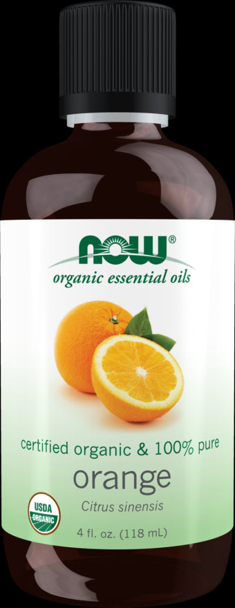 Image of NOW Organic ORANGE OIL (Citrus Sinensis) 118ml
