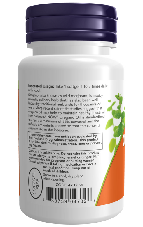Image of Oregano Oil 90sgcaps suggested usage