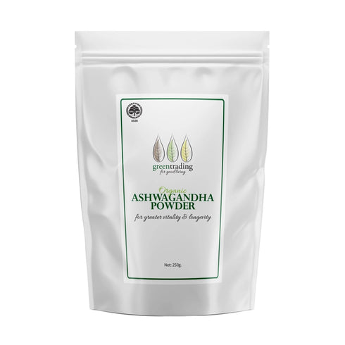 Organic Ashwagandha Powder 250g-Green Trading-Matakana Pharmacy