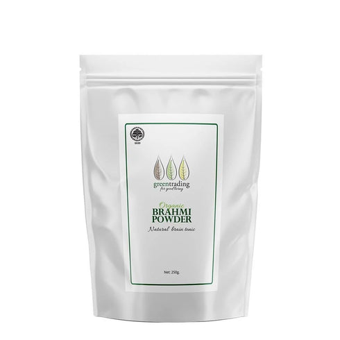 Organic Brahmi Powder 250g-Green Trading-Matakana Pharmacy