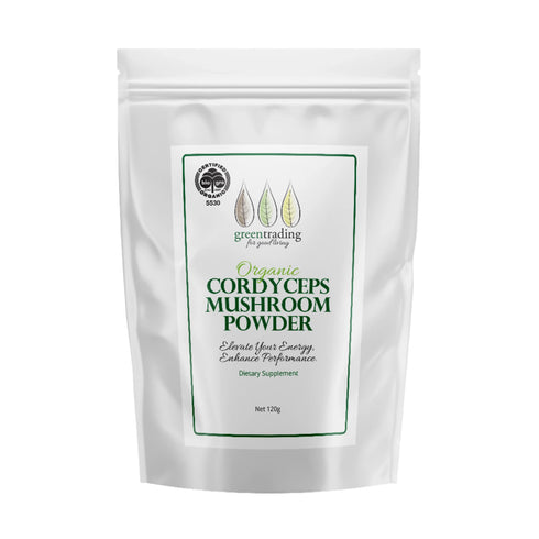 Organic Cordyceps Mushroom Powder 120g-Green Trading-Matakana Pharmacy