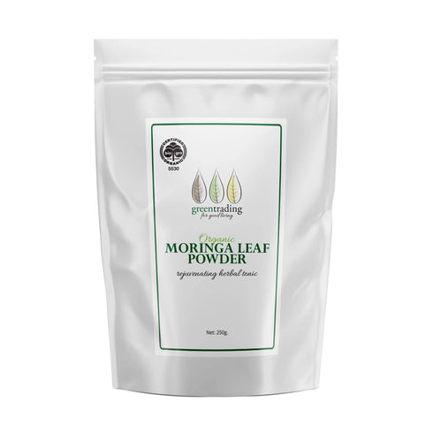 Organic Moringa Leaf Powder 250g-Green Trading-Matakana Pharmacy