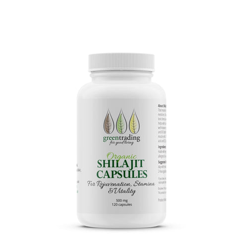 Natural Shilajit 120 Veggie Capsules 500mg-Green Trading-Matakana Pharmacy