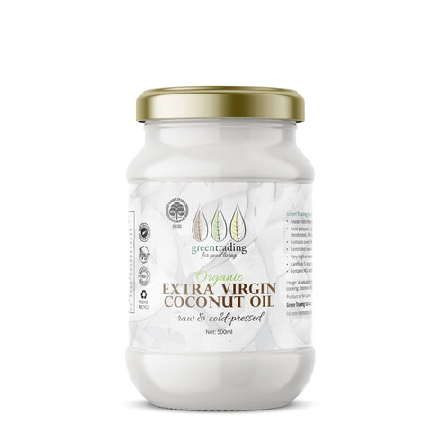 Organic Virgin Coconut Oil 500ml-Green Trading-Matakana Pharmacy