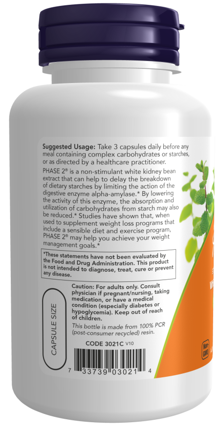 Image of Phase 2 500mg Starch Neutraliser 120vcaps suggested usage