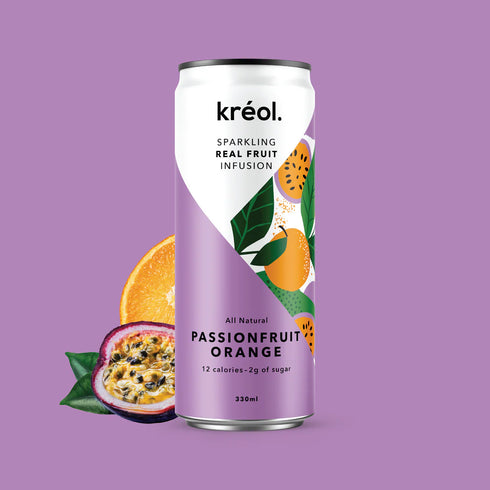 Antioxidant Infusion Passionfruit Orange 330ml-KREOL-Matakana Pharmacy