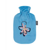 Hot Water Bottle with Plush Cover Flower Bright Blue 2.0L-FASHY-Matakana Pharmacy