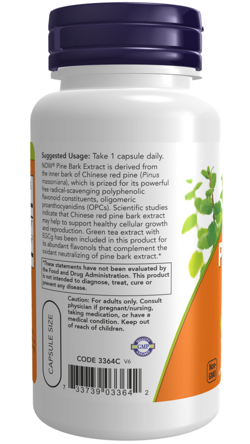 Image of Pine Bark Extract 240mg 90vcaps suggested usage