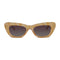Wollumbin Poolside women's sunglasses, mango frame with wine polarised lens, front