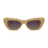 Wollumbin Poolside women's sunglasses, mango frame with wine polarised lens, front