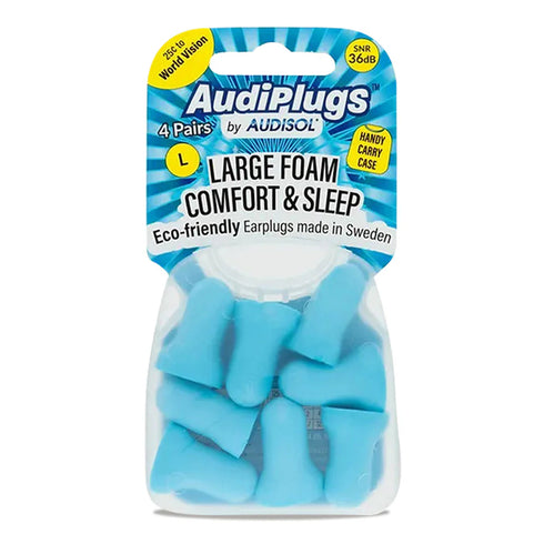 Large Foam Comfort & Sleep | Earplugs-Audisol-Matakana Pharmacy