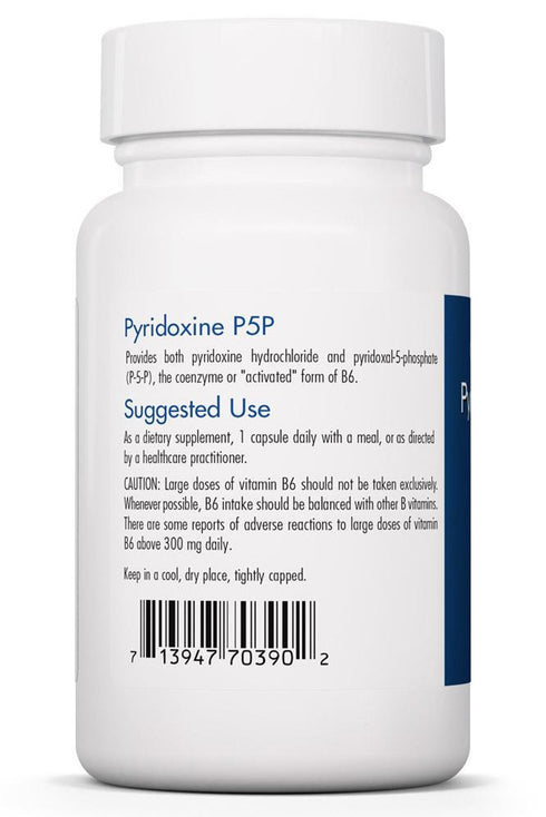 Image of Pyridoxine P5P 60caps suggested use