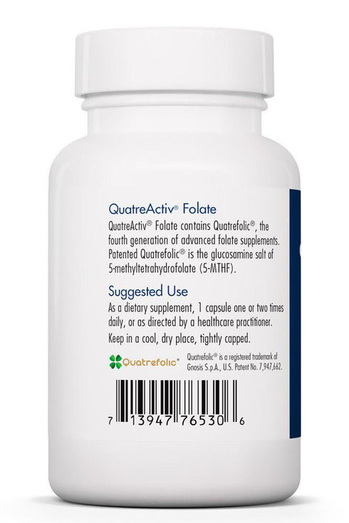 Image of QuatreActiv Folate (500ug) 90caps suggested use