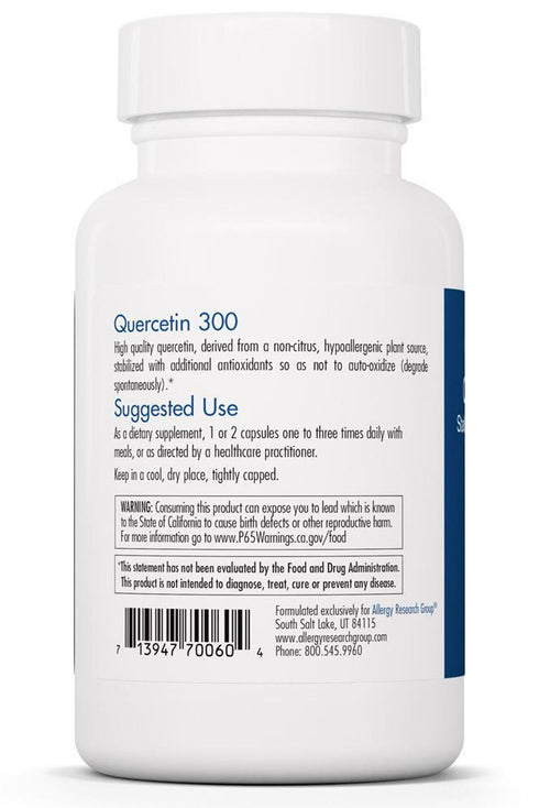 Image of Quercetin 300 60caps suggested use