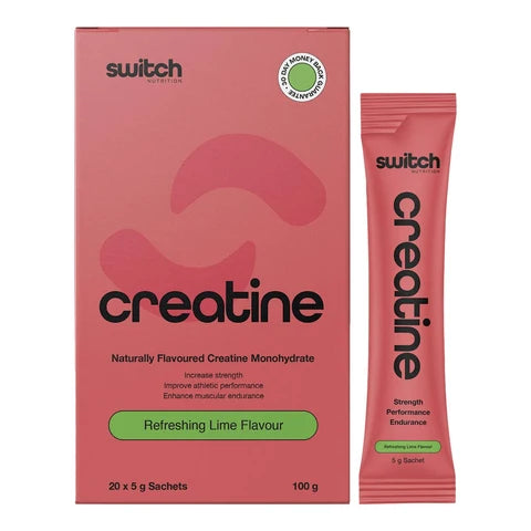 Switch Flavoured Creatine 20 Sachets | Refreshing Lime-Switch Nutrition-Matakana Pharmacy